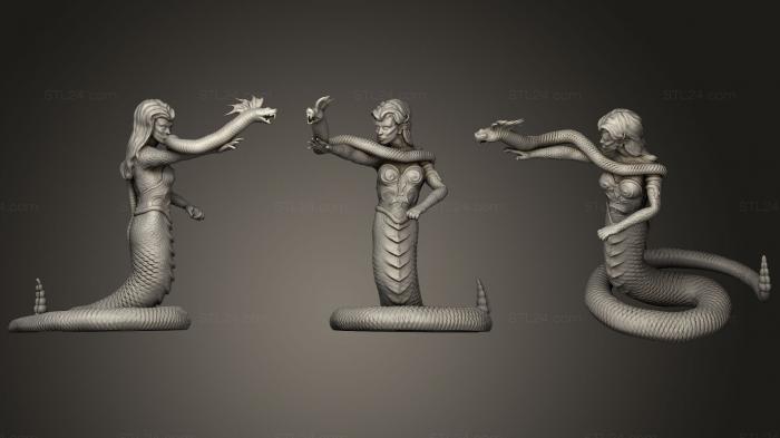 Статуэтки герои, монстры и демоны (Месмер2, STKM_0967) 3D модель для ЧПУ станка